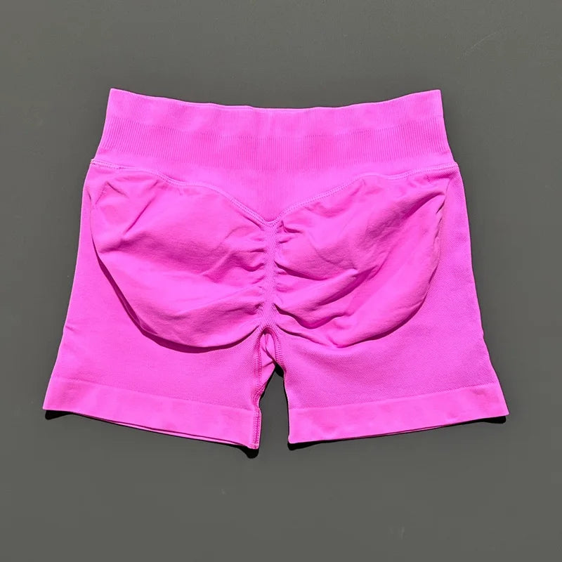 Impact Shorts 4.5" Women Yoga Shorts Seamless Low Waist Scrunch Bum Gym Leggings Workout Stretch Fitness Sports Shorts