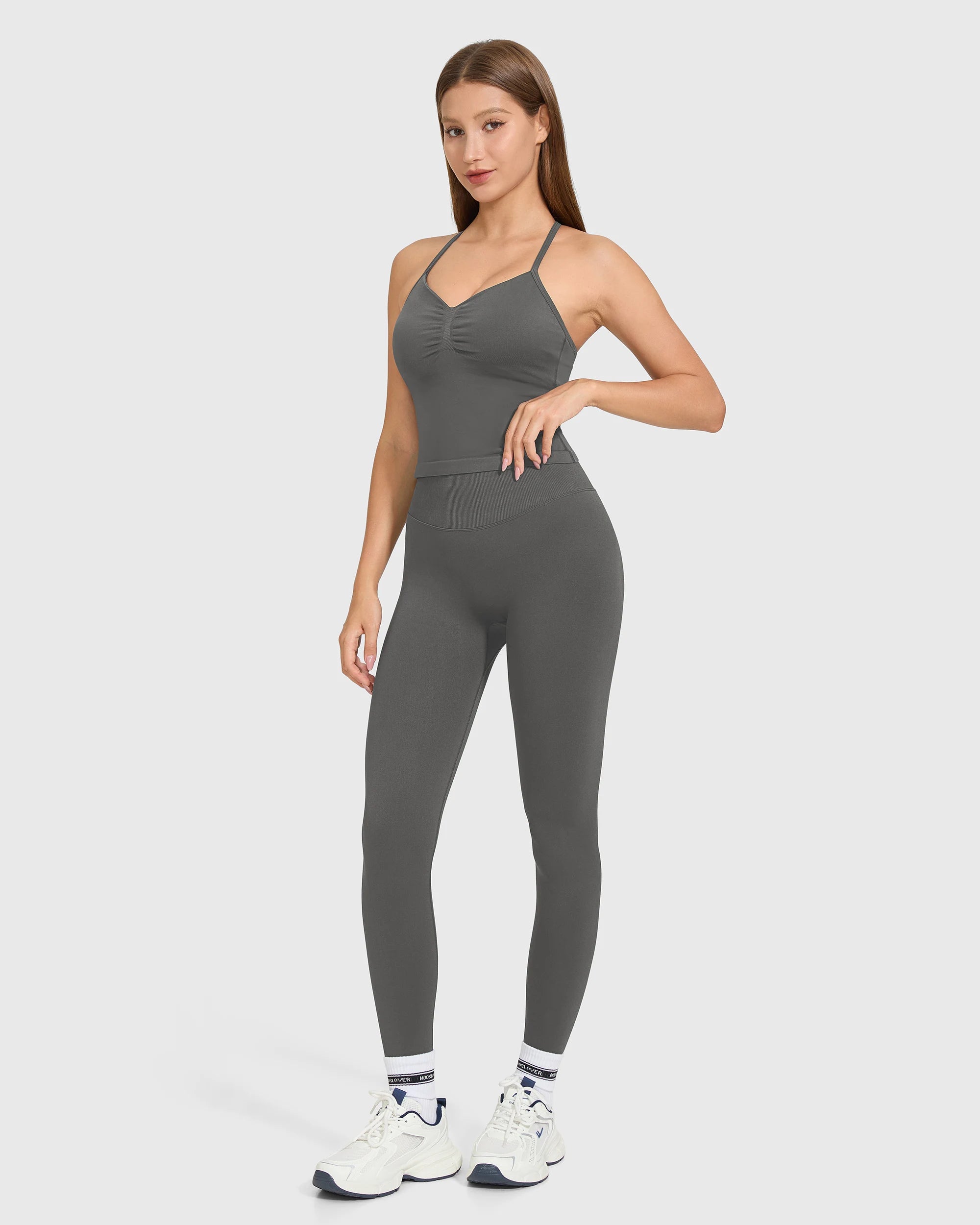 High Waist Sleeveless Set