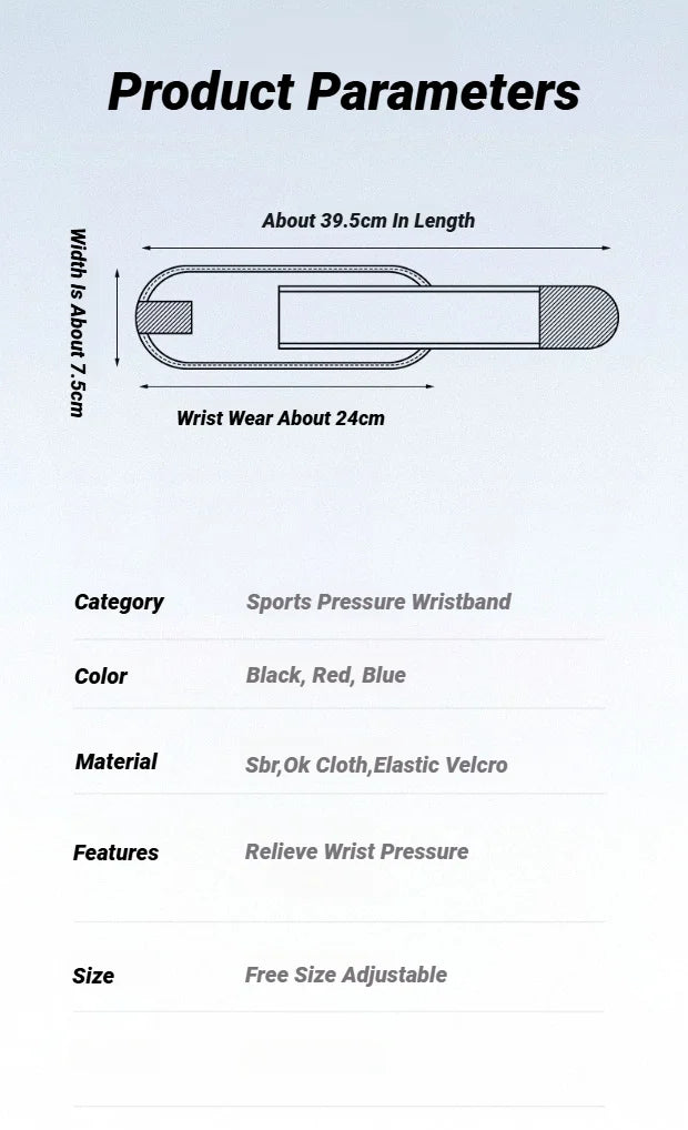 Adjustable Fitness Strength Bandage Hand Wrist Straps Sports Wristbands Support Gym Wraps Brace Wrist-Band