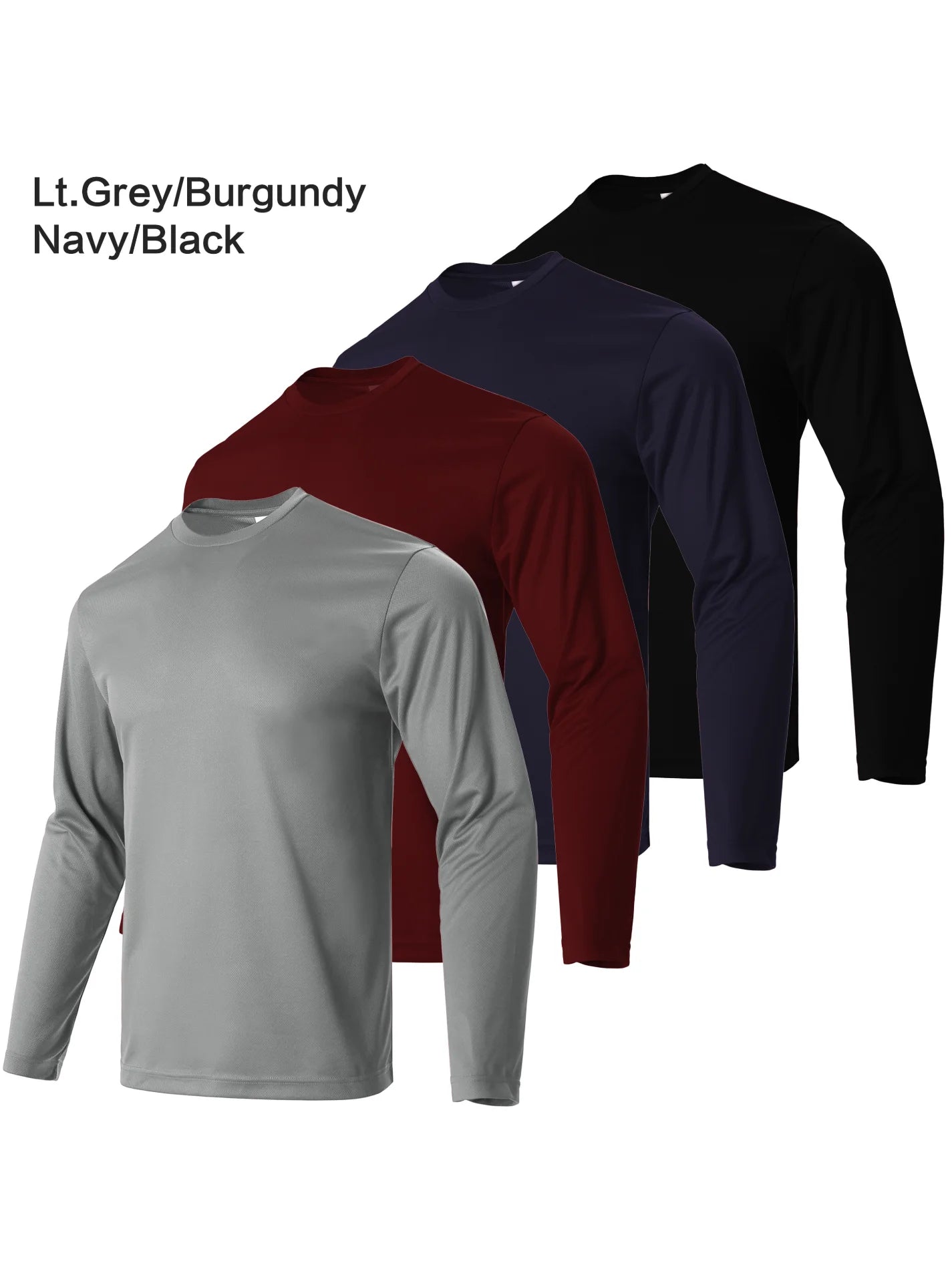 4-piece men's Long Sleeved Fitness T-shirt