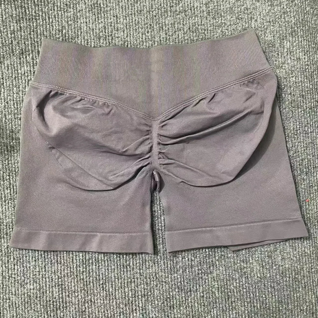 Impact Shorts 4.5" Women Yoga Shorts Seamless Low Waist Scrunch Bum Gym Leggings Workout Stretch Fitness Sports Shorts