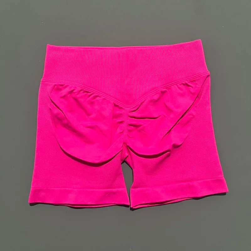 Impact Shorts 4.5" Women Yoga Shorts Seamless Low Waist Scrunch Bum Gym Leggings Workout Stretch Fitness Sports Shorts