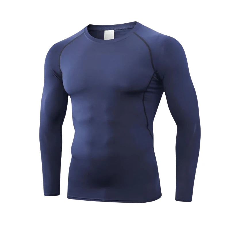 EASYFIT Seamless Legacy Compression Shirt Male Rashgard Fitness Long Sleeves Running Clothes Homme T Shirt Football Jersey Sportswear Dry Fit