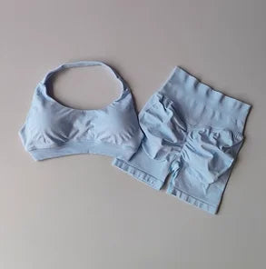 Halter Neck High Waist Suit