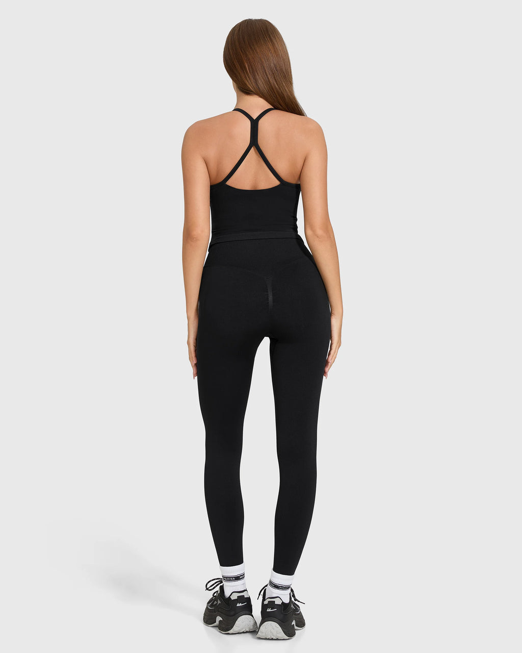 Conjunto sin mangas de cintura alta