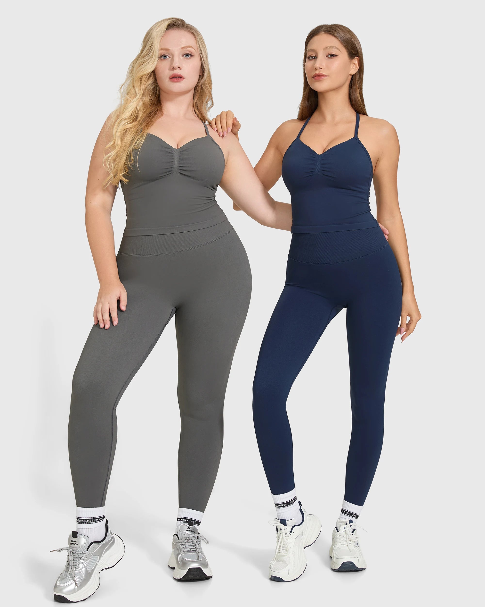 Conjunto sin mangas de cintura alta