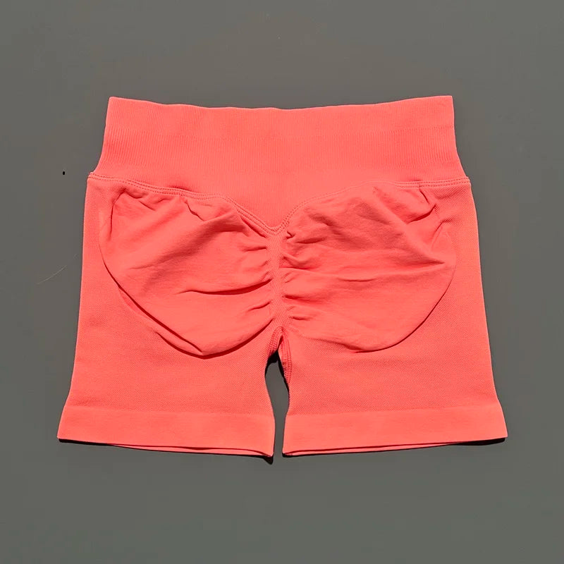 Impact Shorts 4.5" Women Yoga Shorts Seamless Low Waist Scrunch Bum Gym Leggings Workout Stretch Fitness Sports Shorts