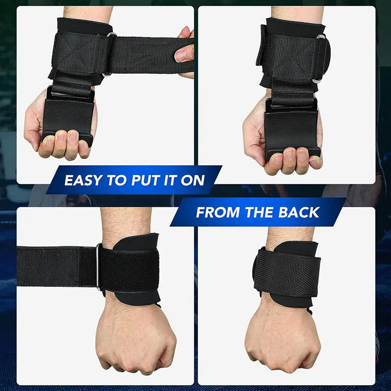 1PairWeight Lifting Hook Wrist Strap