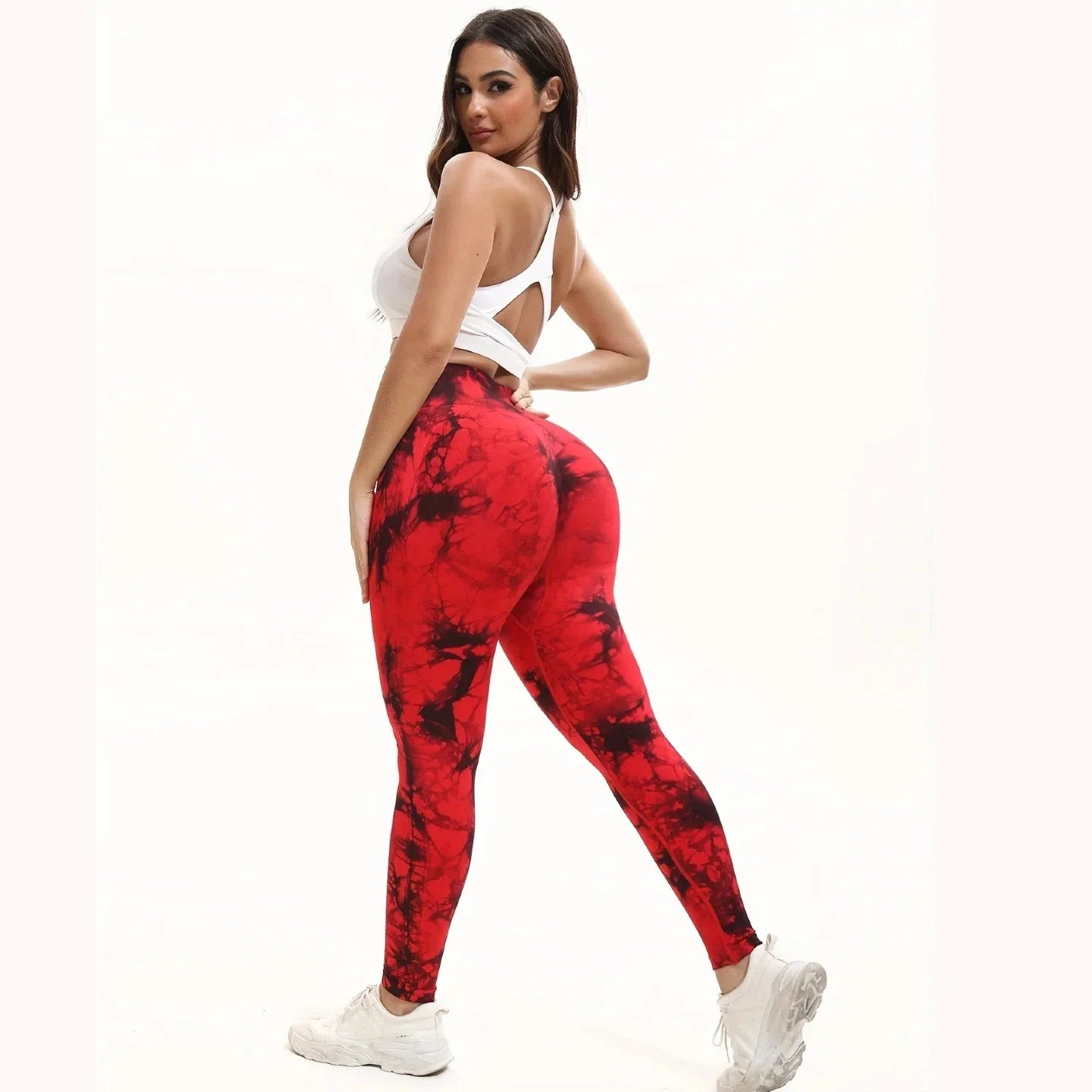 Easy 2 Pieces Tie-Dye High Waisted