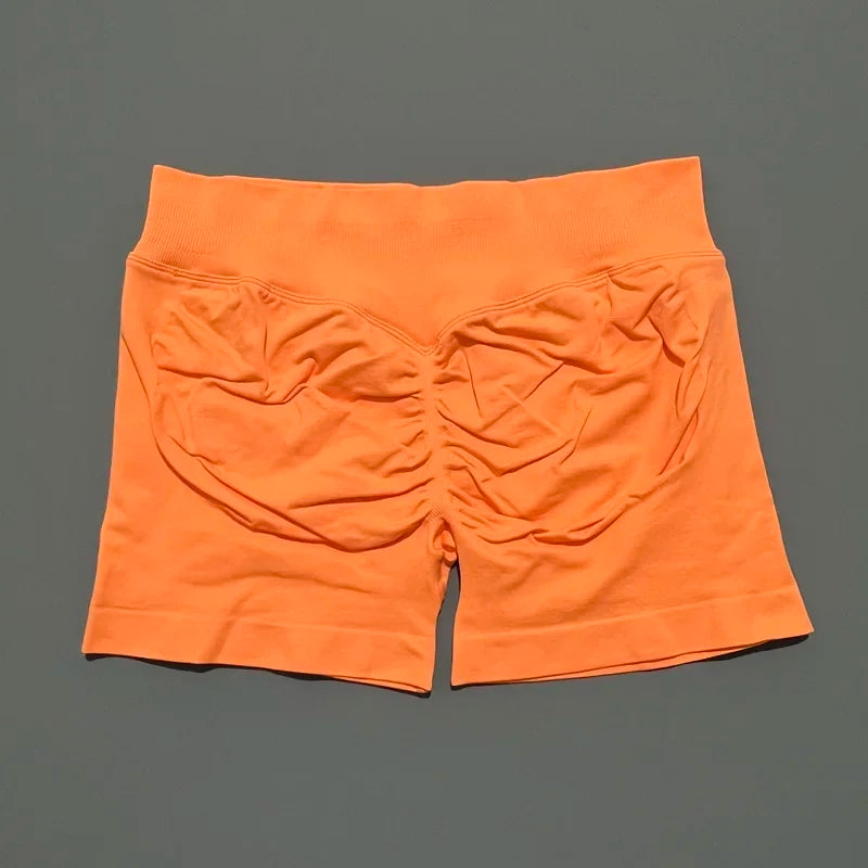Impact Shorts 4.5" Women Yoga Shorts Seamless Low Waist Scrunch Bum Gym Leggings Workout Stretch Fitness Sports Shorts