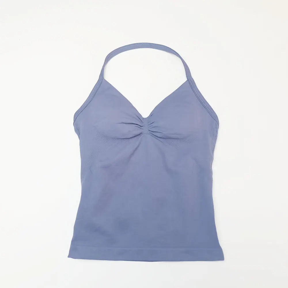 EASYFIT Impact Longline Strappy Top Sports Yoga Vest Women's Fitness Tank Top Gym Beautiful Open Back Bra Running Workout Halter