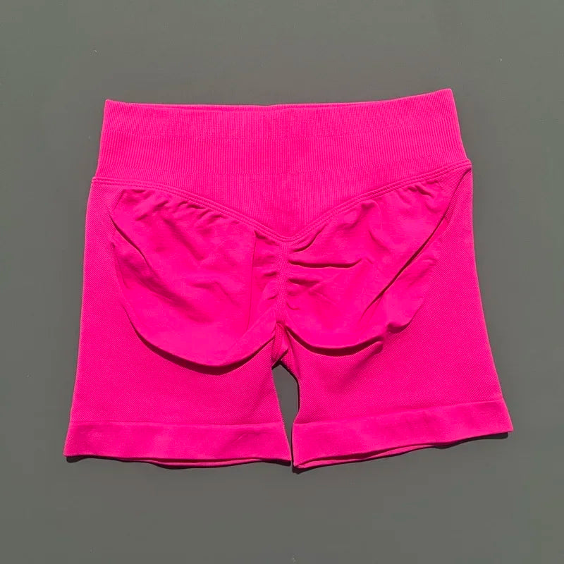 Impact Shorts 4.5" Women Yoga Shorts Seamless Low Waist Scrunch Bum Gym Leggings Workout Stretch Fitness Sports Shorts