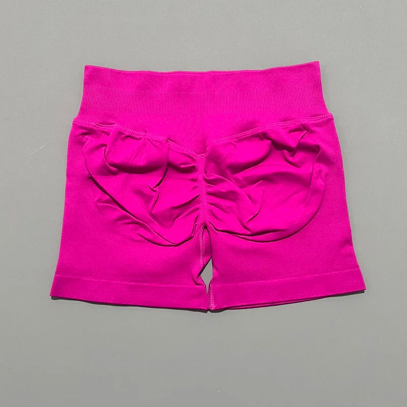 Impact Shorts 4.5" Women Yoga Shorts Seamless Low Waist Scrunch Bum Gym Leggings Workout Stretch Fitness Sports Shorts