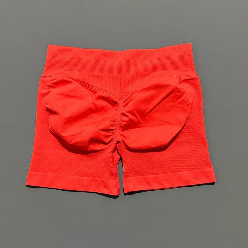 Impact Shorts 4.5" Women Yoga Shorts Seamless Low Waist Scrunch Bum Gym Leggings Workout Stretch Fitness Sports Shorts