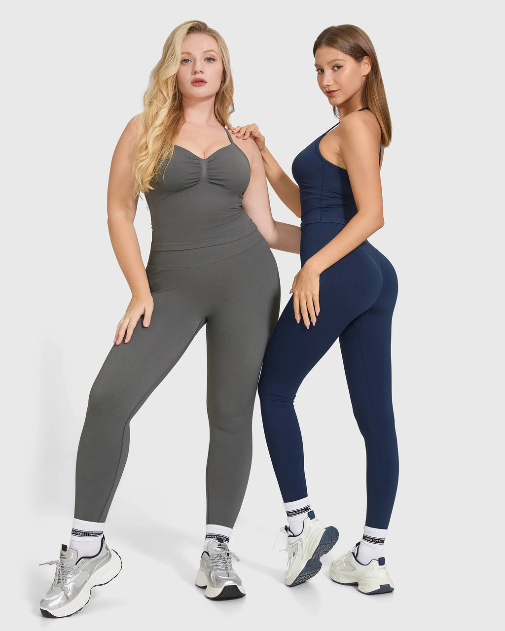 Conjunto sin mangas de cintura alta
