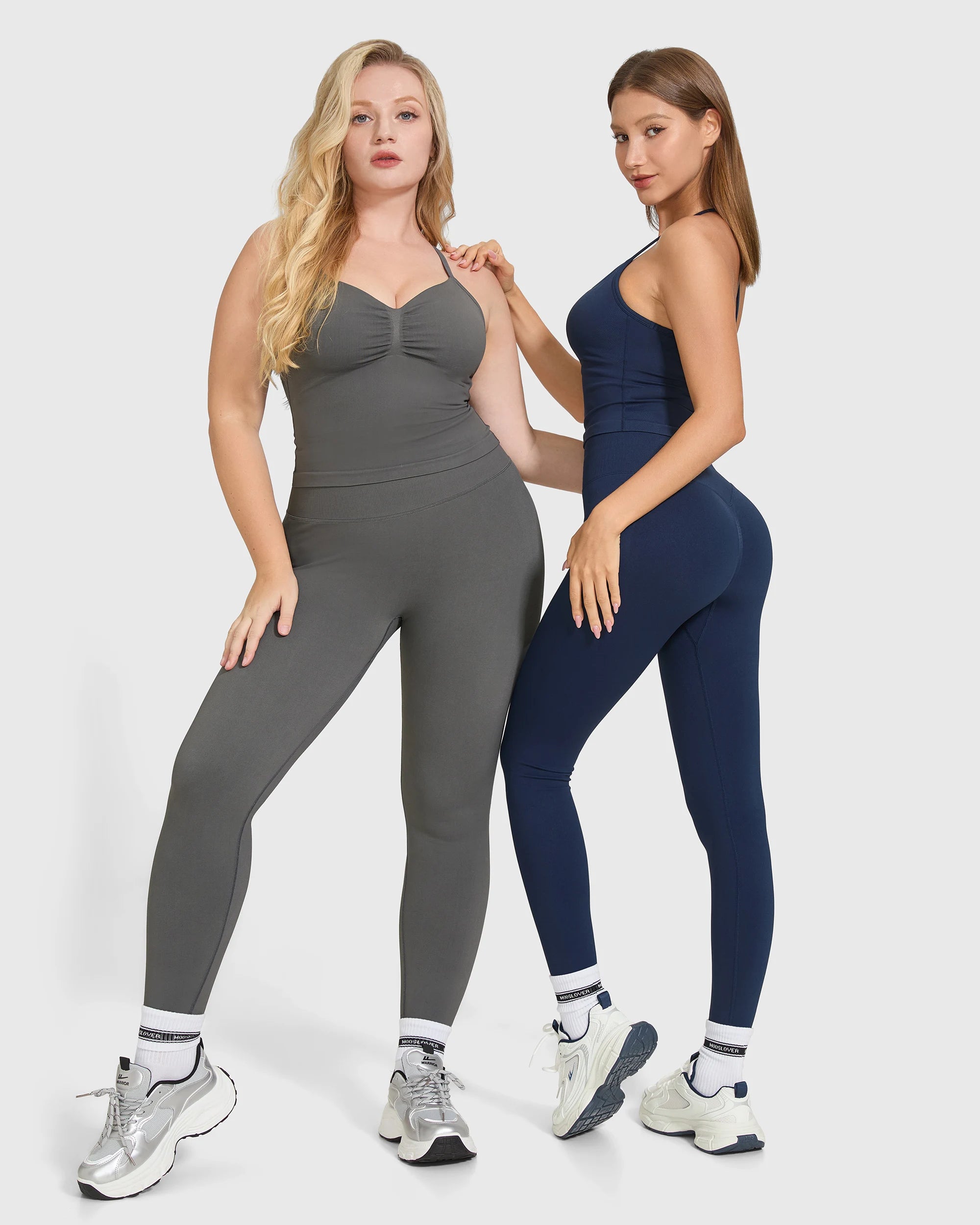 Conjunto sin mangas de cintura alta