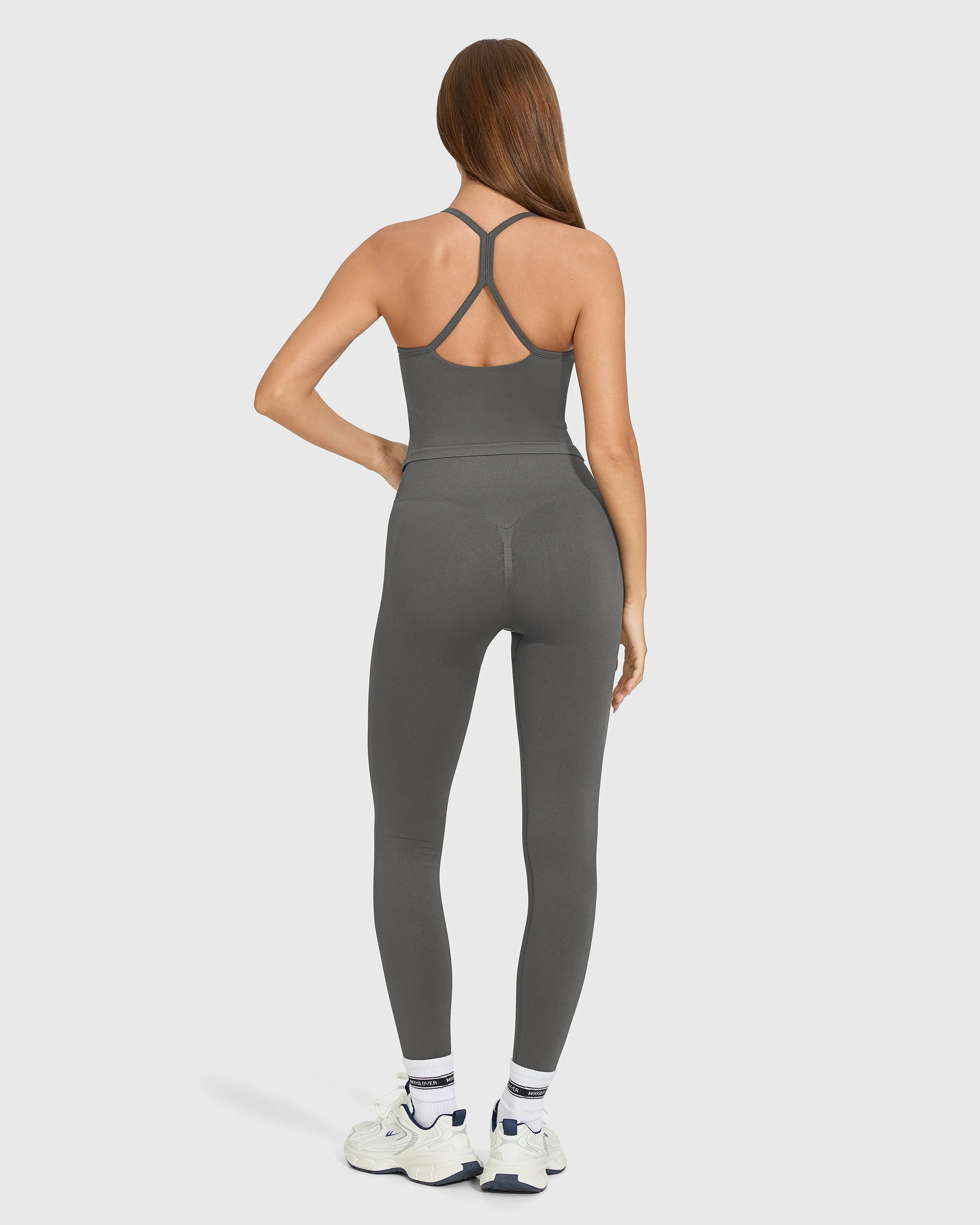 Conjunto sin mangas de cintura alta