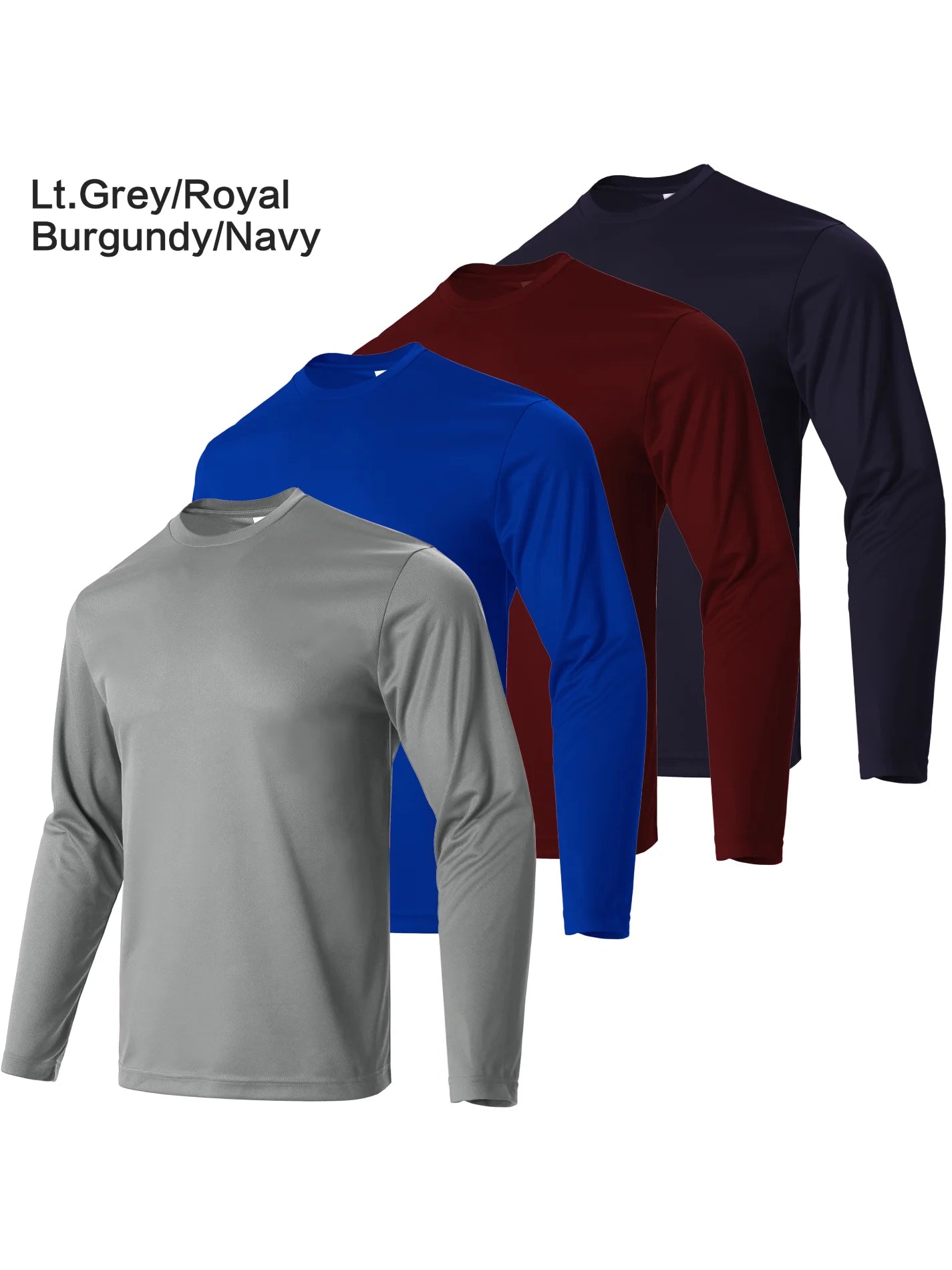 4-piece men's Long Sleeved Fitness T-shirt