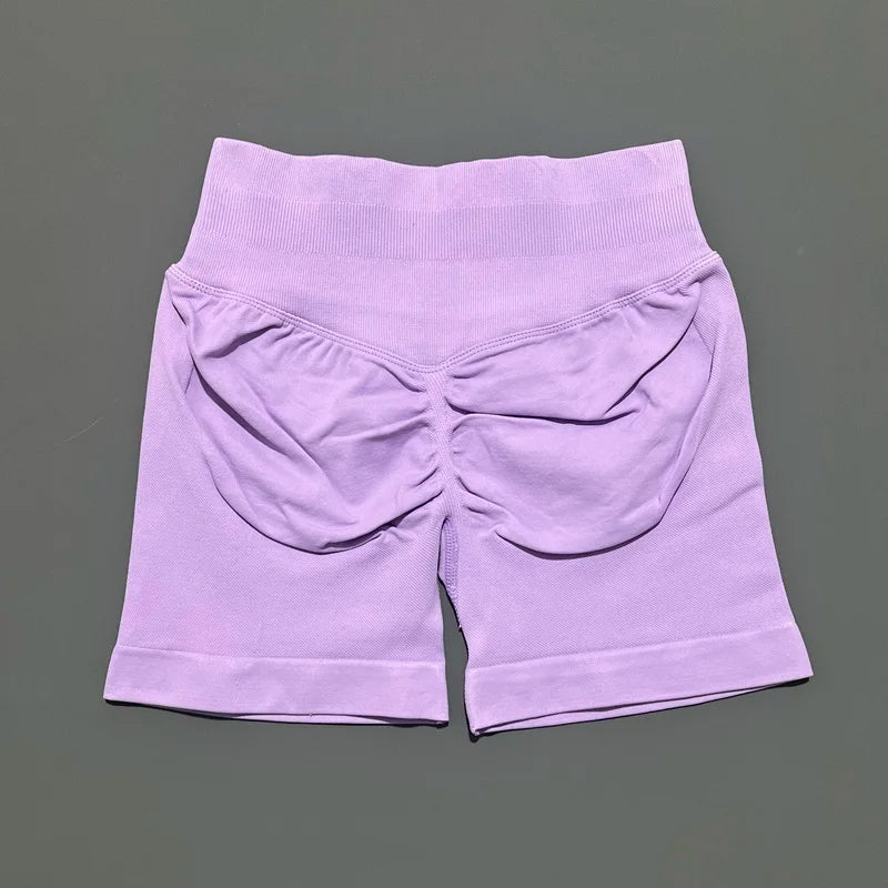 Impact Shorts 4.5" Women Yoga Shorts Seamless Low Waist Scrunch Bum Gym Leggings Workout Stretch Fitness Sports Shorts