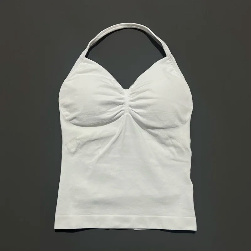 EASYFIT Impact Longline Strappy Top Sports Yoga Vest Women Fitness Tank Top Gym Beautiful Open Back Bra Running Workout Halter