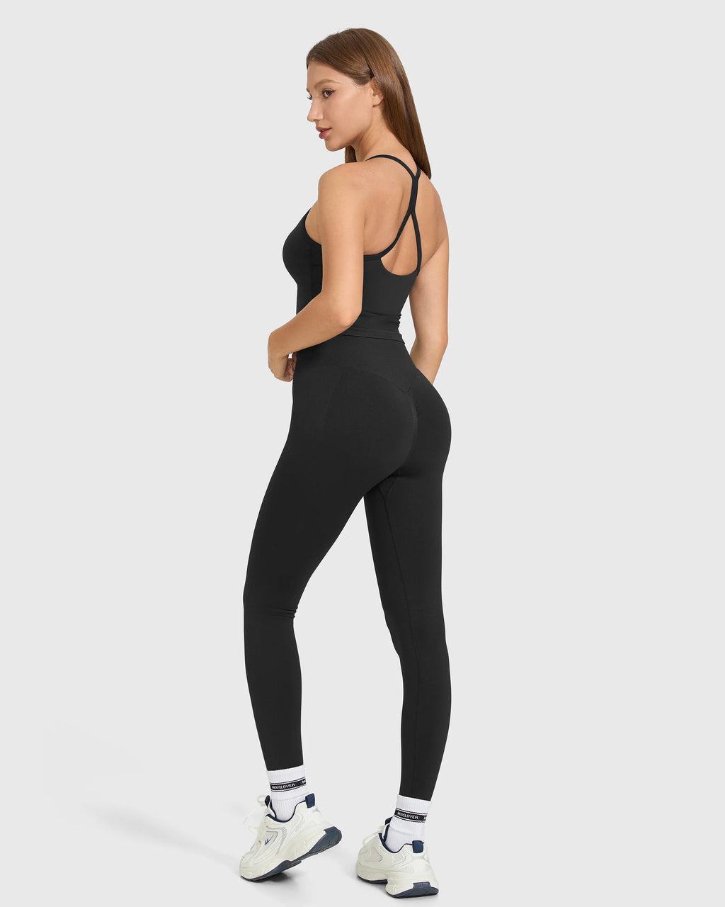 Conjunto sin mangas de cintura alta