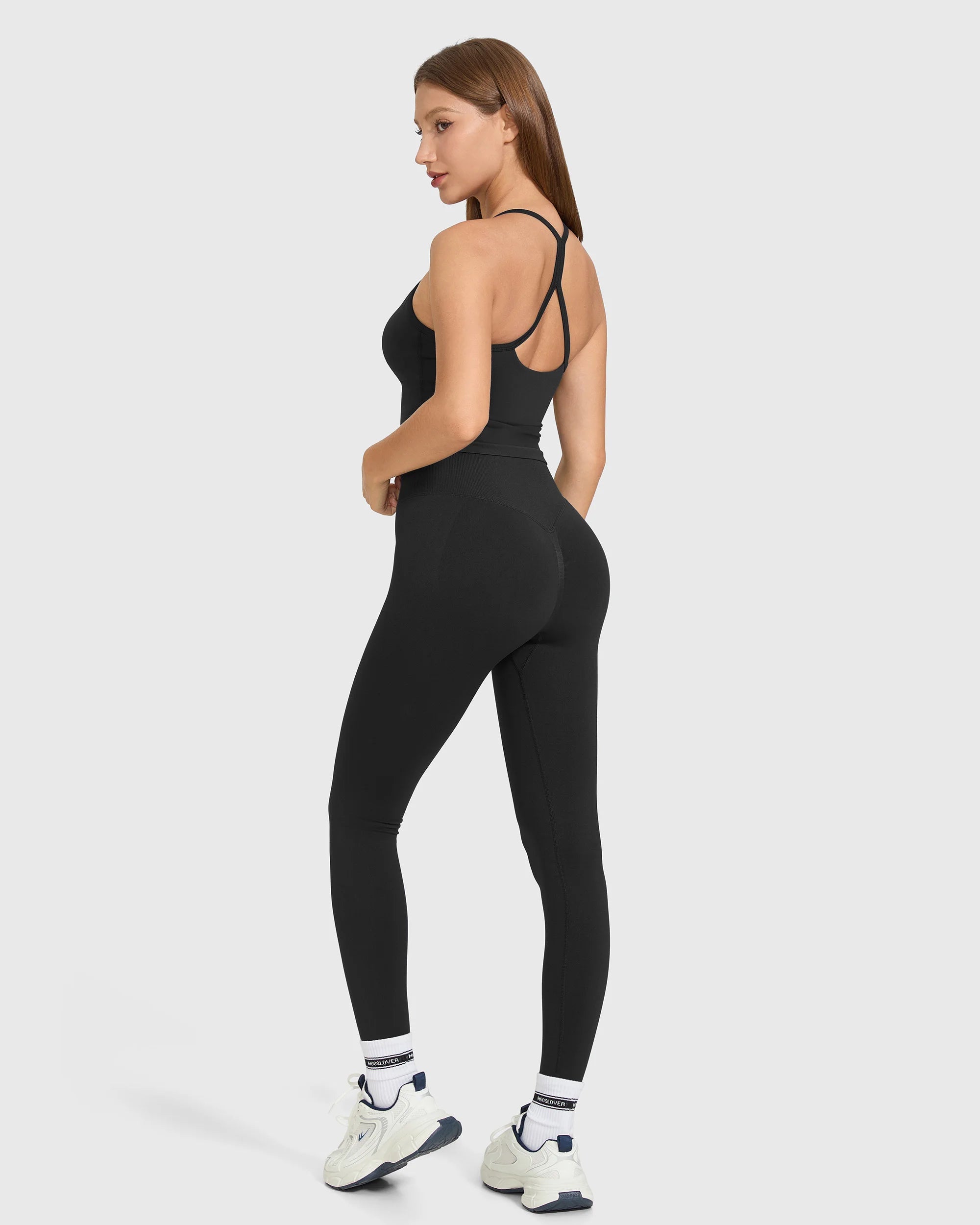 Conjunto sin mangas de cintura alta