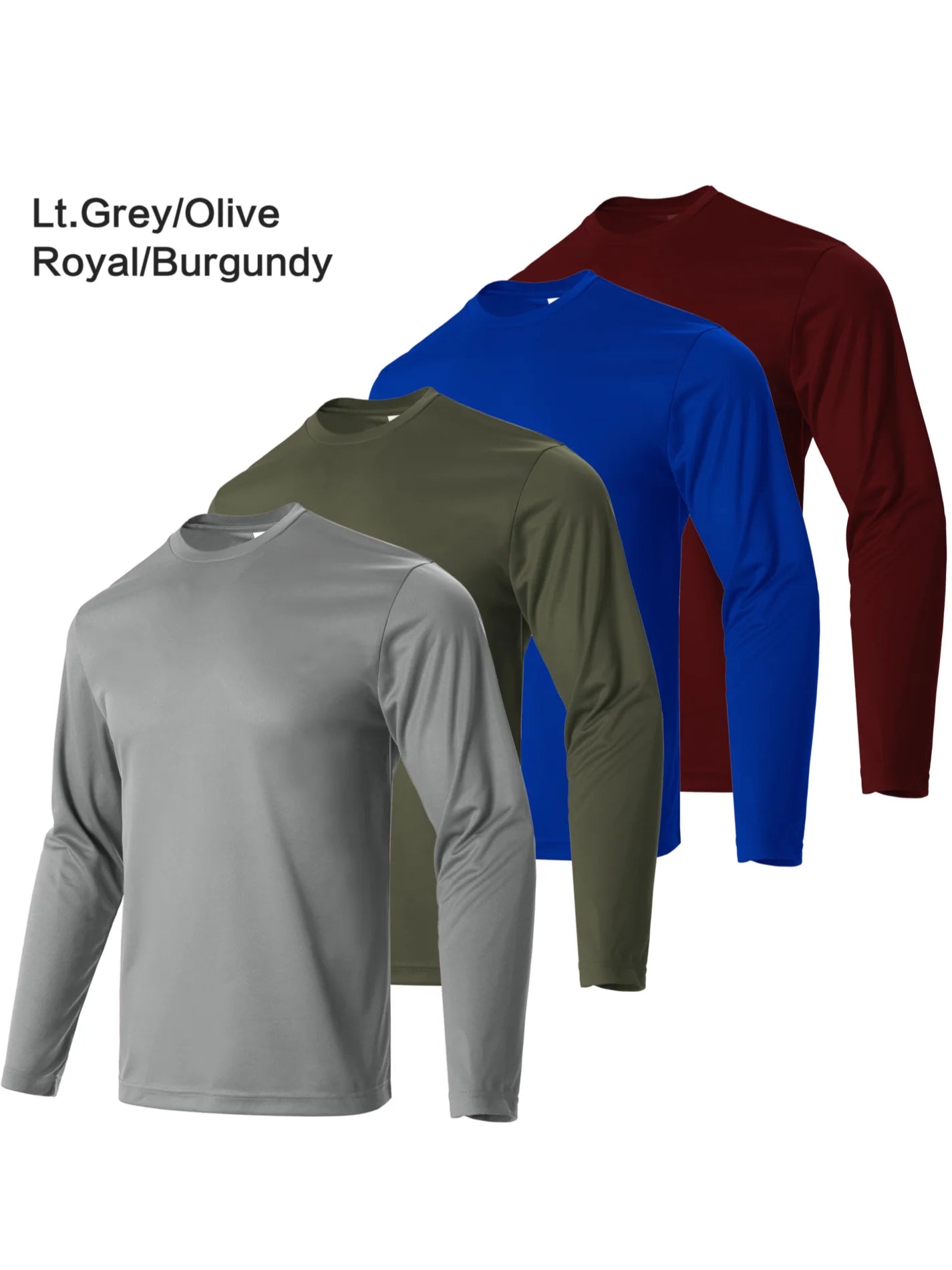 4-piece men's Long Sleeved Fitness T-shirt