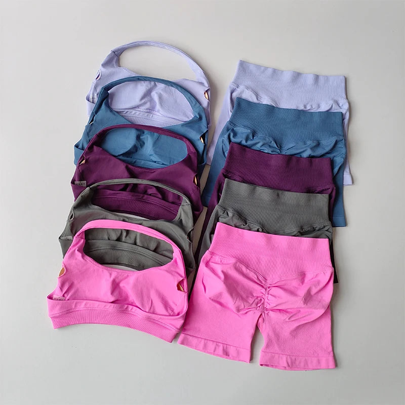 Halter Neck High Waist Suit