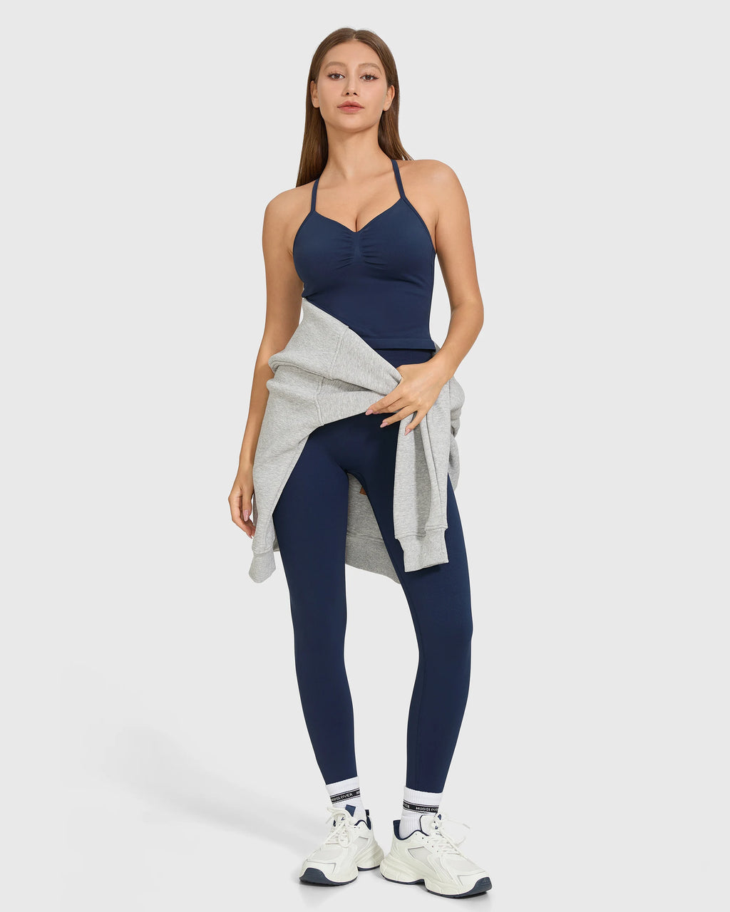 Conjunto sin mangas de cintura alta